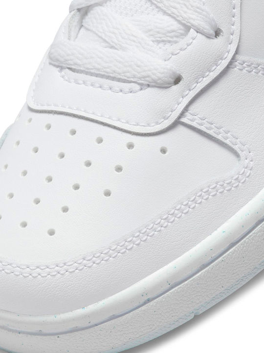 Court Court Borough Low 2 Kids Sports Shoes with Laces White / Aura White