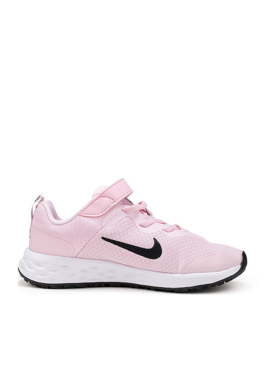 Revolution Revolution 6 Kids Sports Shoes Running with Hoop & Loop Closure Pink Foam / Black