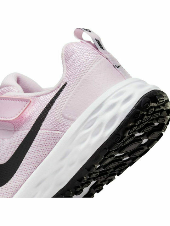 Revolution Revolution 6 Kids Sports Shoes Running with Hoop & Loop Closure Pink Foam / Black