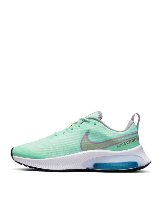 Air Zoom Arcadia Gs Kids Sports Shoes Running with Laces Green