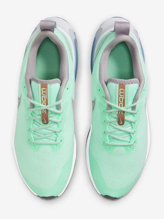 Air Zoom Arcadia Gs Kids Sports Shoes Running with Laces Green