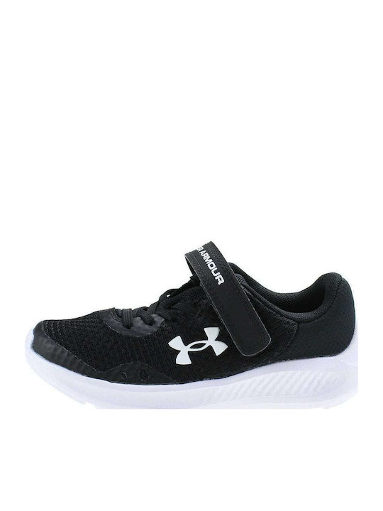 Pursuit 3 Ac Kids Sports Shoes Running with Hoop & Loop Closure Black