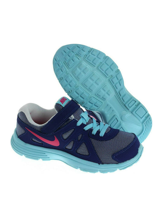 Revolution Revolution 2 Kids Sports Shoes Running with Hoop & Loop Closure Navy Blue