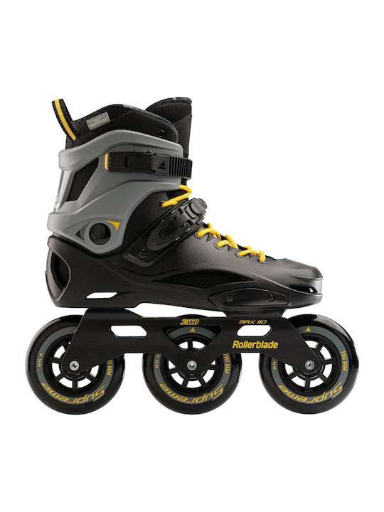 Αθλοπαιδιά Inline Αυξομειούμενα Rollers Μαύρα Ενηλίκων
