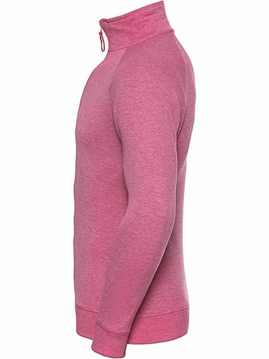 Russell Europe Men's Long Sleeve Promotional Sweatshirt Pink Marl