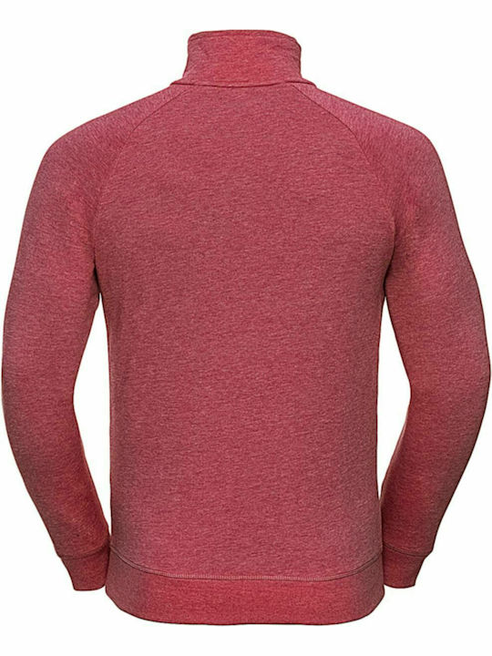 Russell Europe Men's Long Sleeve Promotional Sweatshirt Red Marl