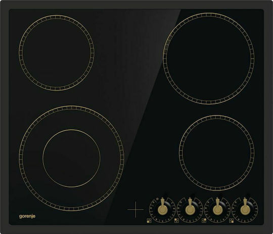 Gorenje Φούρνος άνω Πάγκου 77lt με Κεραμικές Εστίες Π59.5εκ. Μαύρος
