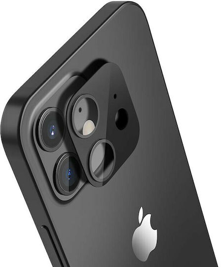 Hoco 3D Anti-Fingerprint Camera Protection Metal Frame Black for the iPhone 12 mini