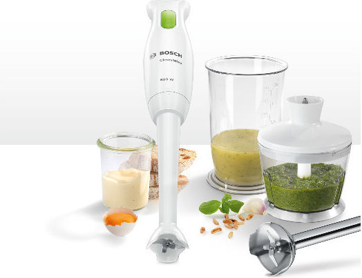 Bosch CleverMixx Dip & Dressing Ραβδομπλέντερ με Ανοξείδωτη Ράβδο 600W Λευκό