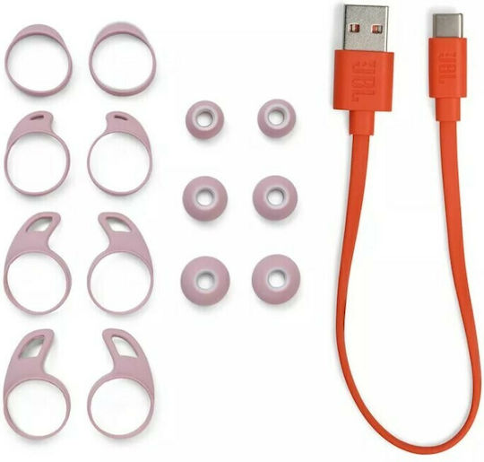 JBL Reflect Flow Pro+ In ear Bluetooth хендсфри Слушалки с Устойчивост на Пот и Кутийка за Зареждане Розов
