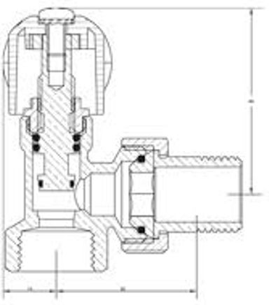 Brass Form 1603 ½" Outer Loop Corner Switch for Radiator Body