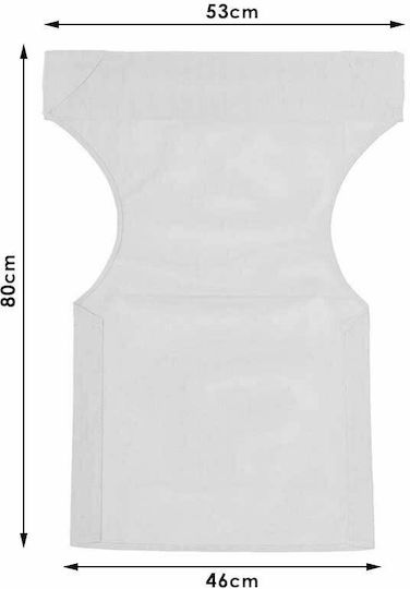 Klikareto Waterproof Director Chair Cover Ecru 46x80cm