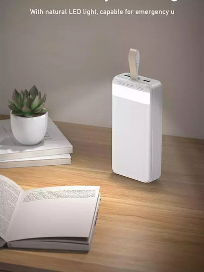Remax RPP-185 Power Bank 50000mAh με 3 Θύρες USB-A Λευκό