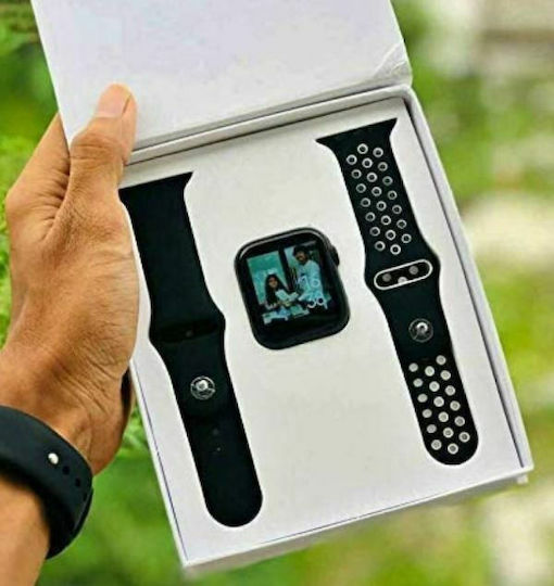 T55 Smartwatch mit Pulsmesser (Black / White)