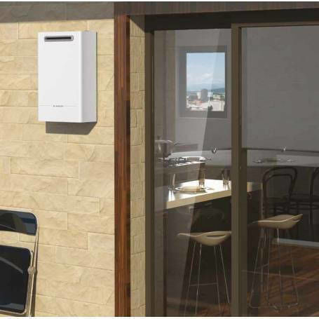 Ariston Next Evo X Outdoor 16 Wall Mounted Natural Gas Instant Water Heater for Central Installation 16kW