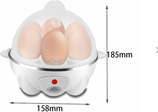 Hoomei Fierbător de Ouă 7 Locuri 350W Alb