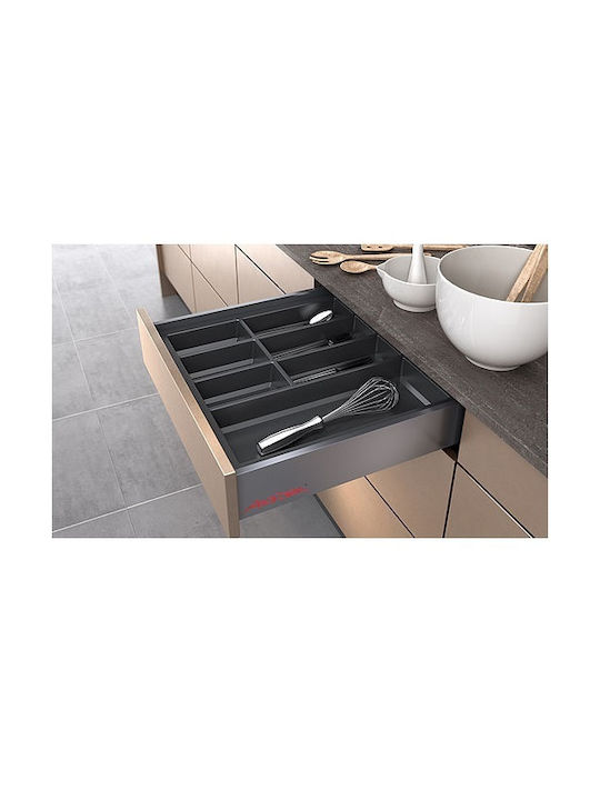 Agoform Drawer Cutlery Tray Plastic 74x48x6cm Black