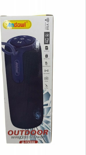 Andowl Ηχείο Bluetooth με Ραδιόφωνο και Διάρκεια Μπαταρίας έως 3 ώρες Μαύρο Q-YX559- Outdoor