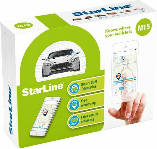 Starline GPS Tracker M15 GSM / GPRS / Glonass for Cars / Motorcycles / Boats / Trucks Cars / Motorcycles / Boats / Trucks Waterproof