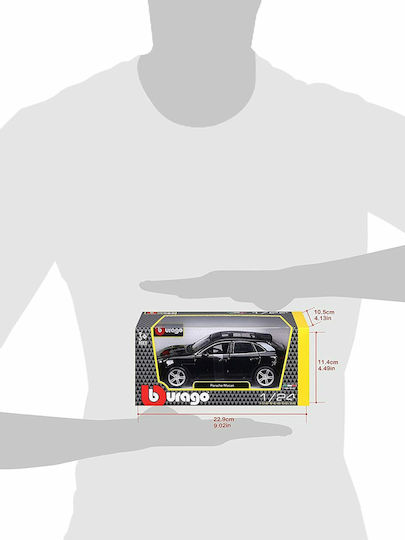 Bburago Auto Porsche 918 Macan - Schwarz 1:24 für 3+ Jahre