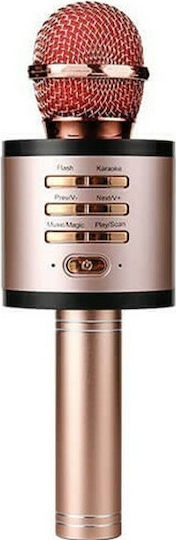 Andowl Microfon Karaoke Wireless V9 Rose Gold