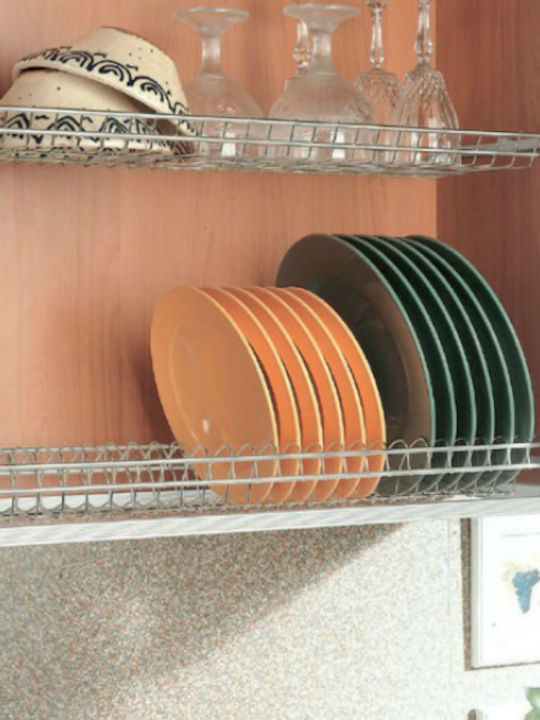 Lemi Schrank-Geschirrständer Inox 90cm Silber
