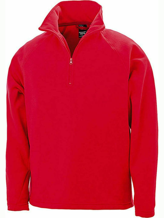 Result Micron Fleece R112X Men's Long Sleeve Promotional Sweatshirt Red