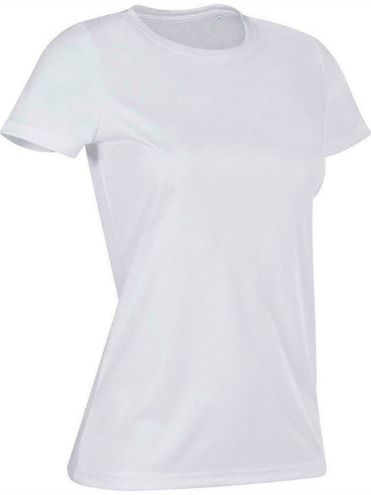 Stedman Sports-T Women's Short Sleeve Promotional T-Shirt White ST8100-WHI