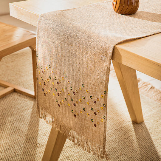 Gofis Home Ράνερ Sisal με Κέντημα 101 40x150εκ. Gofis Home Ράνερ Sisal με Κέντημα 101 40x150εκ.