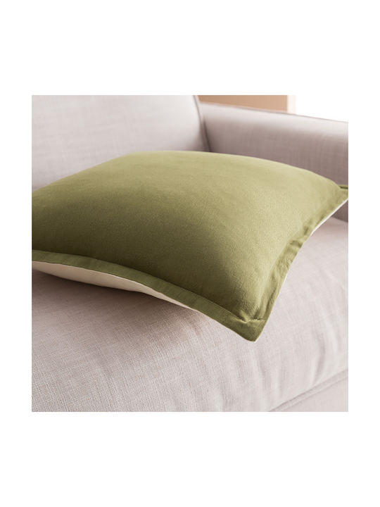 Gofis Home Decorative Pillow Case Light Veil 309 from 100% Cotton Nature Green 43x43cm.