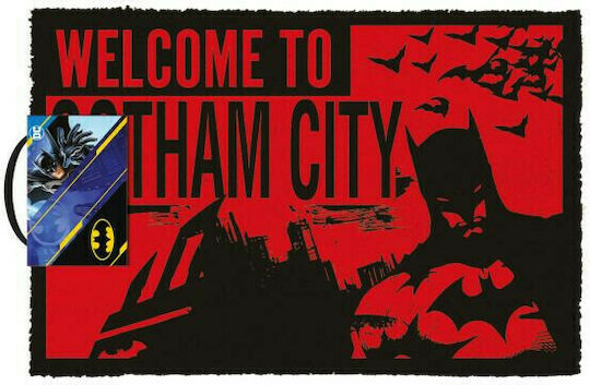 Pyramid International Входен Килим Welcome To Gotham Червен 60x40см GP85945 Червен