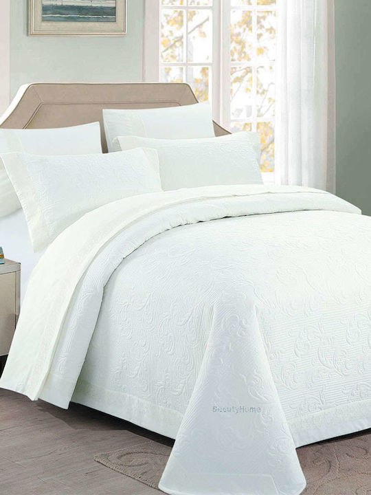 Beauty Home Set De Mireasă 7 Bucăți Alb 230x250 Cm