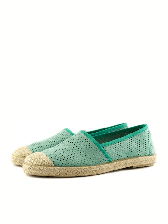 Adam's Shoes 799-19004 Women's Fabric Espadrilles Green