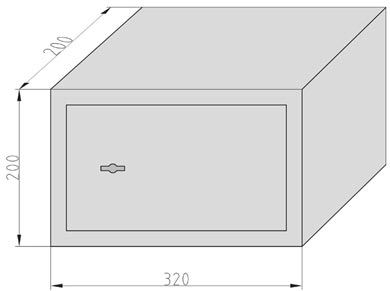 Basi MT 200 Seif cu Cheie cu Dimensiunile L32xW20xH20cm cu Greutatea 7.5kg 2115-0010