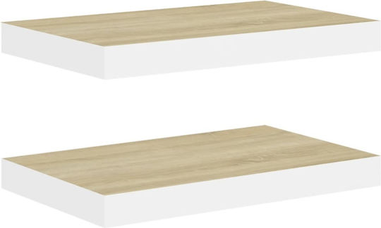 Ράφια Λευκά (2τμχ) 50x23x3.8εκ.