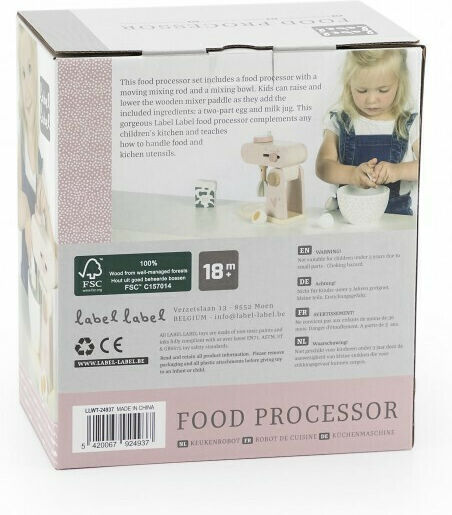 Label Label Holz-Kaffeemaschine Für Kinder Ab 3 Jahren