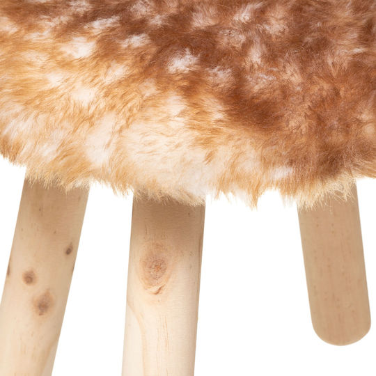 Παιδικό Σκαμπό Deer 27x38εκ. Καφέ Παιδικό Σκαμπό Deer 27x38εκ. Καφέ