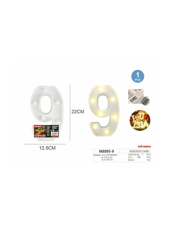 Decorative Lamp Letter White