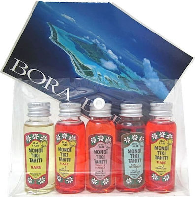 Monoi Tiki Tahiti Tahiti Bronzants Travel Size 5x Set cu Ulei de bronzat