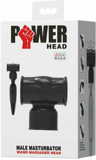 Baile Power Head Interchangeable Wand Massager Head Κεφαλή για Δονητή Black