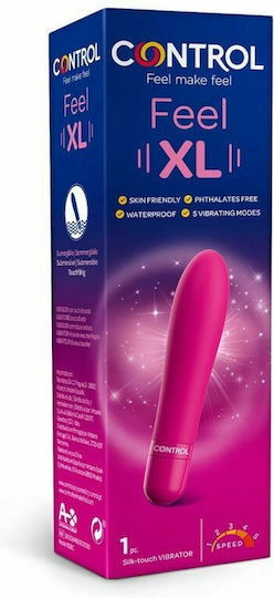 Control Feel Make Feel XL Vibrating Bullet Vibrator Bullet 16cm Pink