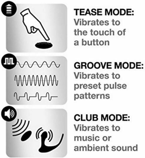 Ohmibod Club Vibe 3.OH Hero Vibrator Anal cu Funcție Wireless Negru 14cm