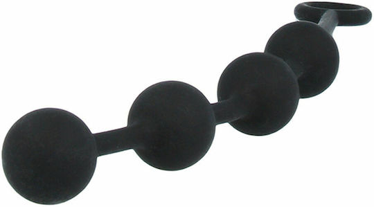 Nexus Excite Medium Silicone Anal Beads Anal Perlen Mittel Schwarz 11cm