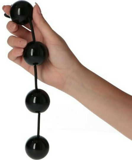 Chisa Novelties Rubicon Anal Balls Anal Beads Medium Black 55cm