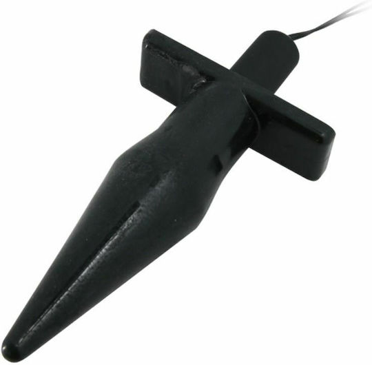 Baile Vibrating Plug Remote Control Wireless Anal Vibrator Black 16.5cm