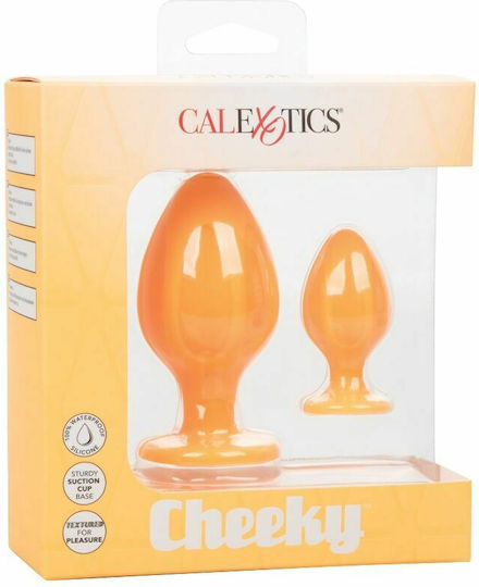 Calexotics Cheeky Buttplug Πρωκτικές Σφήνες Σετ Πορτοκαλί