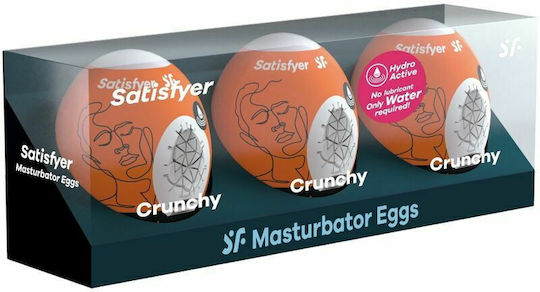 Satisfyer Crunchy Masturbator Egg Masturbator 3buc