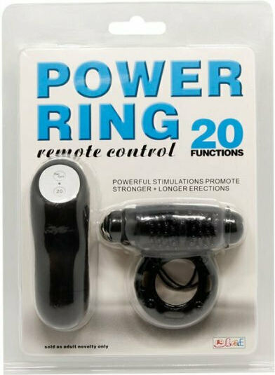 Baile Wireless Remote Controlled Power Cock Ring Black