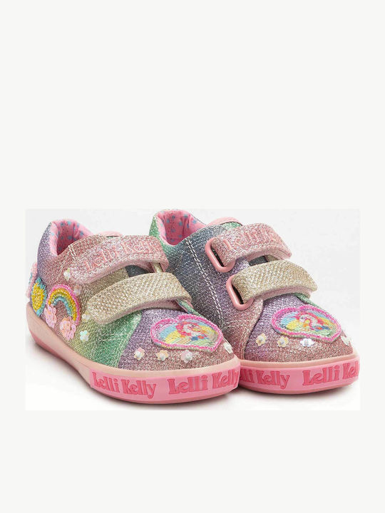 Unicorn Kinder Sneakers mit Klettverschluss Mehrfarbig