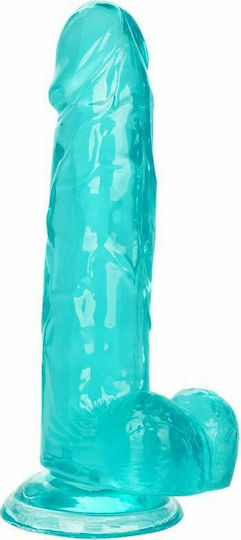 Calexotics Size Queen Dildo Realistisches Dildo mit Hoden und Saugnapf Turquoise 15cm